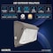 Luxrite Slim Outdoor LED Wall Pack Dusk to Dawn 45/60/75W Up to 10125LM 3CCT 3000K-5000K IP65, 2PK LR40560-2PK - alternate 5